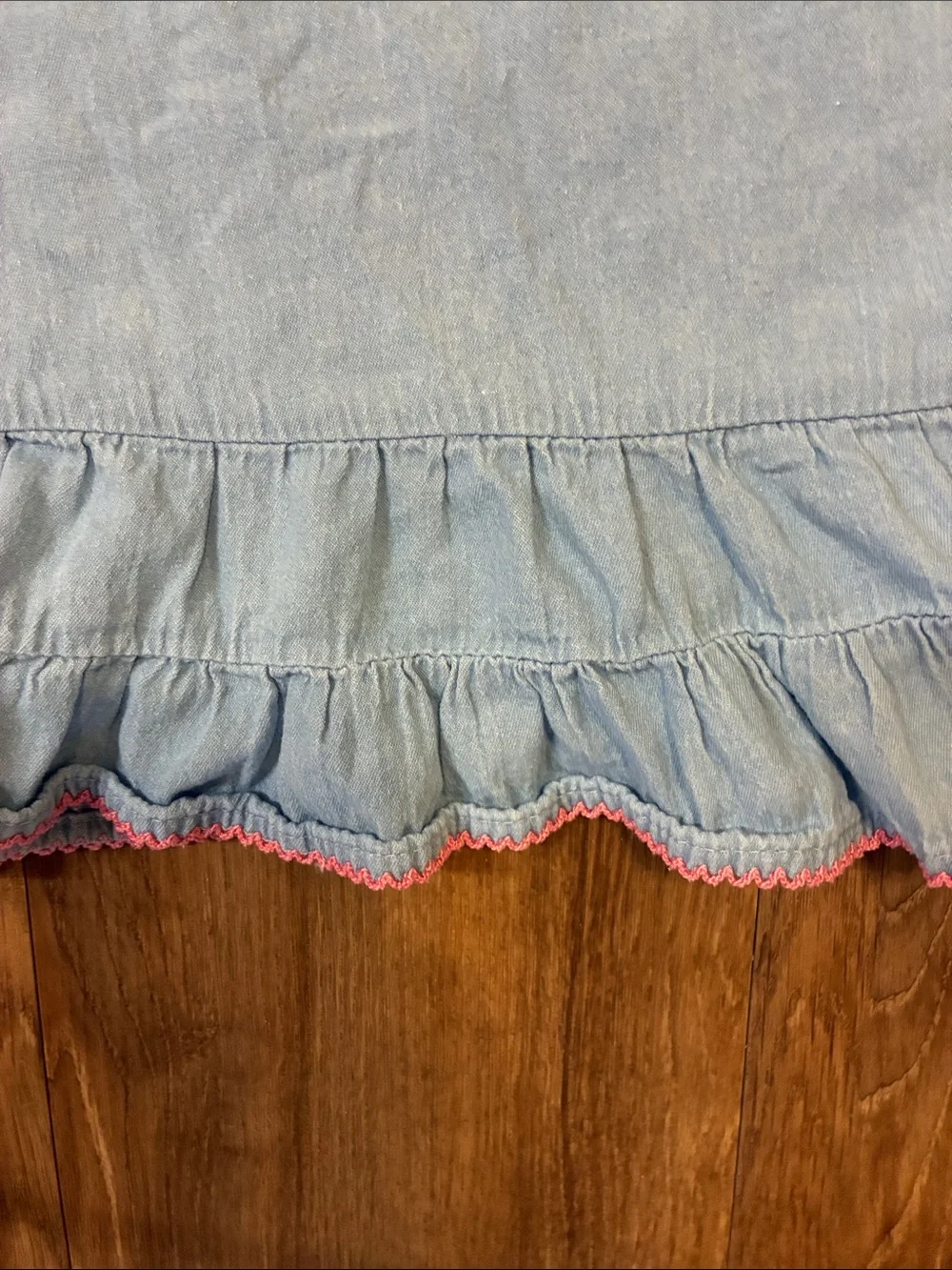 Vince Camuto Kids Embroidered Chambray Halter Top Blue Size 8